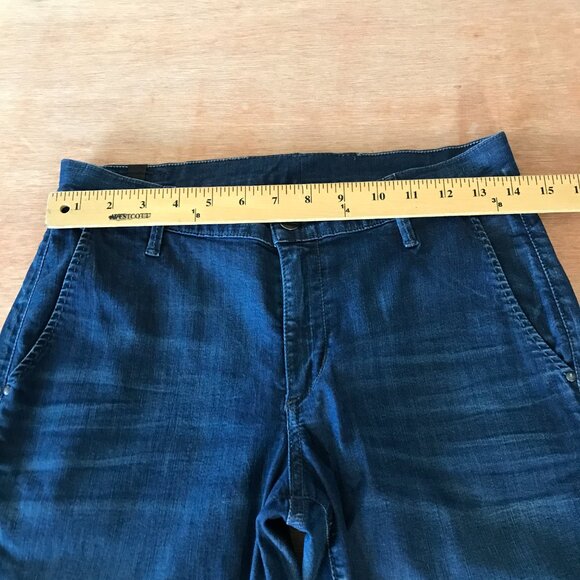 Citizens Of Humanity Cuffed Cropped Jeans Women 30 Blue Mid Rise Stretch 17966 - Picture 9 of 12